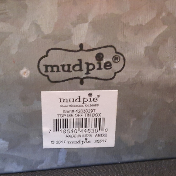 Mud Pie Galvanized Metal Beer Bottle Cap Display Box w/ Opener ~ NEW - Picture 9 of 10